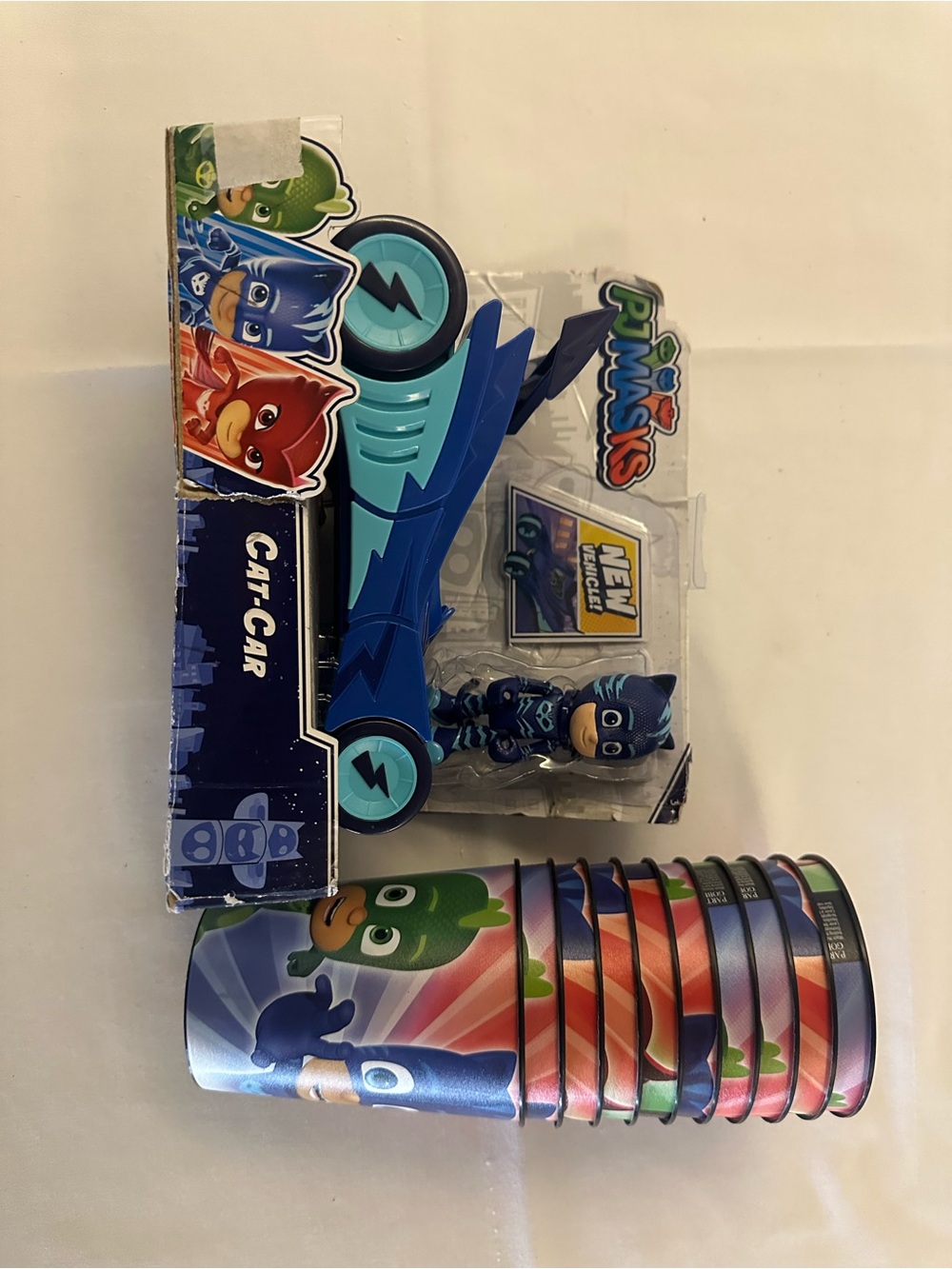 PJ Masks toy + cups